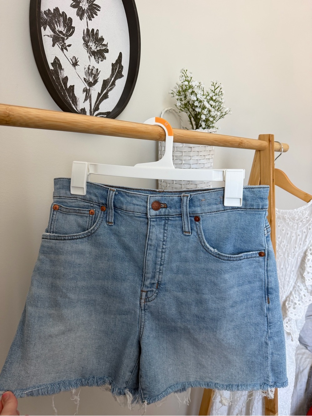 Madewell Light Blue Denim Cutoff Shorts